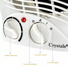 Status Portable Upright Fan Heater 2000W – Dual Heat Settings, Fast & Energy-Efficient Indoor Heating, Adjustable Thermostat, Silent Operation, Overheat Protection – Ideal for Home, Room, Office Use