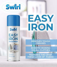 Swirl Easy Iron Spray 300ml – Wrinkle Release & Fabric Relaxer – Quick-Dry, Non-Toxic, Travel-Friendly – Instant Smoothing for Clothes, Curtains & Linens – Safe for All Fabrics