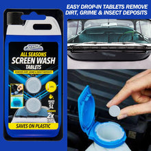 Car Pride All Seasons Screen Wash – 2 Tablets Pack (Makes 40L Total) | Fast-Dissolving Windshield Washer Tablets for Cars & Vehicles | Removes Dirt, Grime, Bugs & Insect Deposits | All-Weather Protection