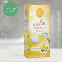 ELYSIUM SPA Shower Steamer Tablets 3 x 30g Ylang Ylang Calm, Aromatherapy Shower Steamers, Relaxing Essential Oil Shower Fizzers, Home Spa Self Care Gift, Stress Relief Bath Alternative