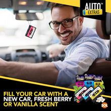 Auto Extras Funky Hanging Cassette Air Fresheners – 3-Pack Gift Set | Fresh Berries, New Car & Vanilla Scents | Long-Lasting Fragrance for Cars, Trucks & Vans | Novelty Retro Car Accessories
