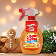 ELBOW GREASE Apple & Cinnamon & Gingerbread Wash Up Trigger Spray 500ml Kitchen Cleaner, Powerful Grease Remover, Multi Surface Cleaning Spray for Hobs, Worktops, Sinks, Tiles & Everyday Kitchen Cleaning