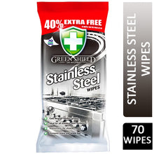 Greenshield Stainless Steel Cleaning Wipes – Heavy-Duty Kitchen Grease Remover, Disinfectant Cleaner for Appliances | 70 Count, Streak-Free, Fast Stain Removal