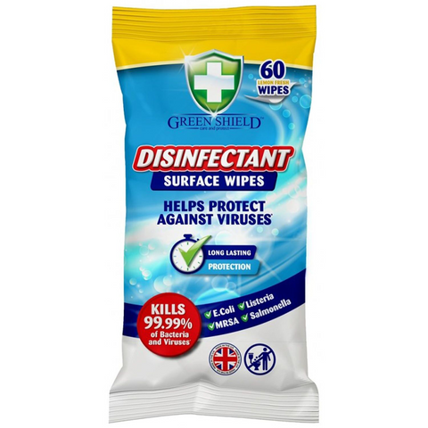 Greenshield Wipe Disinfectant S/F Lemon – 160 Count | Kills 99.9% Germs & Viruses | Hospital-Grade Cleaning Wipes | EPA-Approved | Fresh Lemon Scent | Multi-Surface Disinfecting Wipes for Home & Office