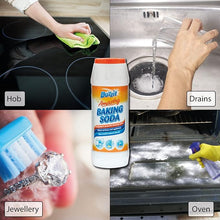 DUZZIT Baking Soda Powder 500g Bottle, Multi Purpose Household Cleaning Powder, Natural Deodoriser, Kitchen Cleaner, Fridge Freshener, Laundry Booster, Carpet Odour Remover, Baking & Home Care Essential