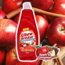 Elbow Grease Apple & Cinnamon Washing Up Liquid 600ml, Powerful Dishwashing Liquid, Tough Grease & Food Stain Remover, Fresh Long Lasting Autumn Fragrance, Kitchen Dish Soap for Plates, Pots & Pans