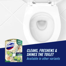 Domestos Power 5 Aroma White Rose & Tea Tree Oil Toilet Cleaner Rim Block – Long-Lasting Fragrance, Fights Bad Odors, Removes Limescale & Prevents Buildup – Keeps Toilet Fresh & Clean for Weeks