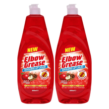 Elbow Grease Apple & Cinnamon Washing Up Liquid 600ml, Powerful Dishwashing Liquid, Tough Grease & Food Stain Remover, Fresh Long Lasting Autumn Fragrance, Kitchen Dish Soap for Plates, Pots & Pans