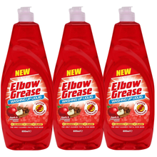 Elbow Grease Apple & Cinnamon Washing Up Liquid 600ml, Powerful Dishwashing Liquid, Tough Grease & Food Stain Remover, Fresh Long Lasting Autumn Fragrance, Kitchen Dish Soap for Plates, Pots & Pans