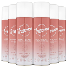 Designer Fragrances Foam Blast Carpet Cleaner Peony & Rose Vanille 300ml, Carpet & Upholstery Foam Stain Remover, Fresh Floral Fragrance, Deep Cleaning Fabric & Rug Cleaning Foam Spray