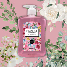 Floral Hand Soap 650ml, Orchid Gardenia Jasmine Magnolia Scented Liquid Hand Wash, Moisturising Handwash, Luxury Bathroom Kitchen Soap, Fresh Floral Fragrance