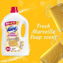 Asevi Liquid Detergent with Marseille Soap – Powerful Stain Removal, Fresh & Soft Clothes – Safe for All Fabrics & Washing Machines | Eco-Friendly, Hypoallergenic, Great Value – Lasts 40 Washes