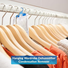 151 Hanging Wardrobe Dehumidifier Bags – 450ml Moisture Absorber for Closets, Cupboards & Drawers – Eliminates Damp, Mould & Mildew – Long-Lasting Moisture Trap for Condensation Control – Freshens & Protects Clothes