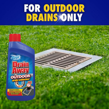 Duzzit Drain Away Outdoor Unblocker 400ml, Outdoor Drain Cleaner, Fast Drain Blockage Remover, Clears Leaves, Dirt, Sludge & Organic Waste, Garden Drain Maintenance Solution