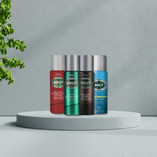 Brut Deodorant Spray Bundle Gift Set 4 x 200ml Mens Body Spray Pack Musk Original Sport Style Total Attraction Long Lasting Fresh Fragrance Daily Odour Protection Gym Travel Grooming Gift