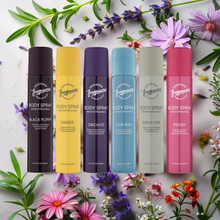 Designer Fragrances 6 Body Spray Bundle Gift Set 100ml Each, Black Poppy, Daisee, Orchyd, Our Way, Peony, Only One, Long Lasting Perfumed Deodorant Body Spray Collection for Women