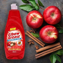 Elbow Grease Apple & Cinnamon Washing Up Liquid 600ml, Powerful Dishwashing Liquid, Tough Grease & Food Stain Remover, Fresh Long Lasting Autumn Fragrance, Kitchen Dish Soap for Plates, Pots & Pans