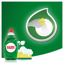 FAIRY Original Washing Up Liquid – Powerful Grease Cutting, Long-Lasting Suds, Fresh Scent – Perfect for Sparkling Dishes & Tough Grease Removal – Kitchen Essential 320ml – Gentle on Hands