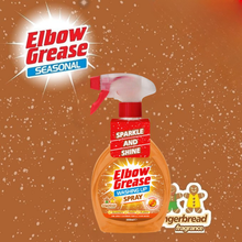 ELBOW GREASE Apple & Cinnamon & Gingerbread Wash Up Trigger Spray 500ml Kitchen Cleaner, Powerful Grease Remover, Multi Surface Cleaning Spray for Hobs, Worktops, Sinks, Tiles & Everyday Kitchen Cleaning