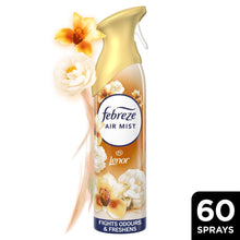 Febreze Air Mist Freshener Gold Orchid – Long-Lasting Odor Eliminator Spray for Home, Car, Office & Bathroom – 185ml Scented Spray with Rich Fragrance