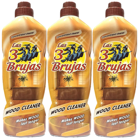 3 Witches Madera Wood Window Kitchen Cabinets Any Wooden Furniture Concentrated Stain Remover Polishes & Streak Free Gently Remove Dirt Cleaner 1L X3

