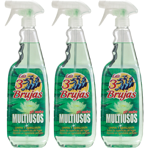3 Witches pH Neutro Multipurpose Powerful Household Scented Home Any Room Home Bathroom Kitchen House Limescale Dirt Remover Cleaning Scent Long Lasting Trigger Spray 750ml X3

