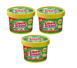 Elbow Grease All-Purpose Cleaning Power Paste – Heavy-Duty Degreaser & Tough Stain Remover for Kitchen, Bathroom, Oven, Grill & More – Lemon Fresh Scent, 350g – Non-Toxic & Effective