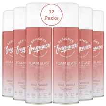 Designer Fragrances Foam Blast Carpet Cleaner Peony & Rose Vanille 300ml, Carpet & Upholstery Foam Stain Remover, Fresh Floral Fragrance, Deep Cleaning Fabric & Rug Cleaning Foam Spray