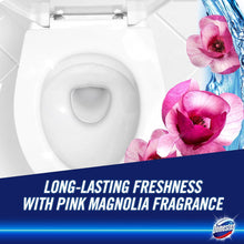 Domestos Power 5 Pink Magnolia Aroma Toilet Cleaner Rim Block – Long-Lasting Freshness, Fights Bad Odours & Limescale | Prevents Bacteria & Keeps Toilet Fresh for Weeks | Citrus Scented Toilet Cleaner