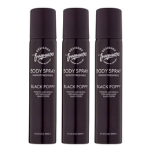 Designer Fragrances Body Spray 6 x 100ml Black Poppy, Daisee, Orchyd, Our Way, Peony, Only One Long Lasting Perfumed Body Spray for Women Everyday Fresh Floral Fragrance Collection Multipack