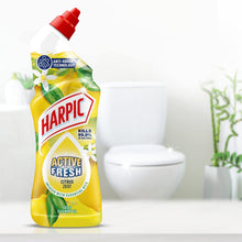 Harpic Active Fresh Cleaning Gel 750ml – Citrus Scent | Powerful Toilet Cleaner | Removes Stains & Limescale | Kills Germs | Fresh & Long-Lasting Fragrance