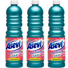 Asevi Floor Cleaner Cian 1 Litre Concentrate – Powerful Spanish Household Cleaning Product for Floors & Surfaces | Long-Lasting, Effective & Eco-Friendly | Plastic Bottle