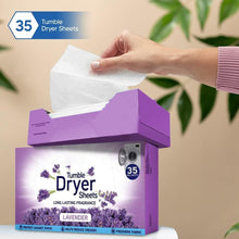 Swirl Lavender Tumble 35 Dryer Sheets | Ultra-Soft, Long-Lasting Fabric Softener Sheets | Fresh Lavender Scent | Static & Wrinkle Reduction | Eco-Friendly, Hypoallergenic | 35-Count Pack