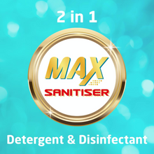 Asevi Max Sanitiser Non-Bio 2in1 Laundry Detergent & Disinfectant 2.5L (50 Washes) – Powerful Cleaning & Germ Protection, Safe for All Fabrics, Kills Bacteria & Odours, Ideal for Hygienic, Fresh Laundry – Dermatologically Tested