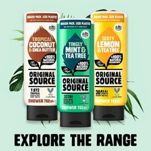 Tingly Mint & Tea Tree Shower Gel 750ml – Refreshing, Vegan Body Wash for Men & Women | Original Source