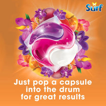 Surf 3 in 1 Laundry Washing Detergent Capsules Bundle Gift Set 2 x 15 Washes Passion Bloom & Tropical Lily Bio Laundry Pods Washing Capsules for Clothes Deep Clean Stain Removal Fresh Floral Scent