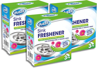 Duzzit Sink Freshener – Powerful Drain Odor Eliminator Sachets (30g) | Easy-to-Use Stainless Steel & Ceramic Sink Deodorizer | Removes Bad Smells Instantly | Long-Lasting Freshness for Kitchen & Bathroom