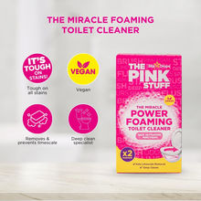 toilet cleaner, foaming toilet cleaner, limescale remover, stain remover, fresh-smelling toilet, no-scrub cleaner, powerful toilet cleaner, The Pink Stuff, bathroom cleaner, deep clean toilet, 3-pack toilet cleaner
