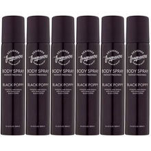 Designer Fragrances Body Spray 6 x 100ml Black Poppy, Daisee, Orchyd, Our Way, Peony, Only One Long Lasting Perfumed Body Spray for Women Everyday Fresh Floral Fragrance Collection Multipack