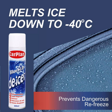 CarPlan Blue Star Aerosol Spray Winter Car De-Icer – Fast Acting, Melts Ice & Frost Instantly on Windows & Mirrors – Works at -15°C, Prevents Re-Freezing (600ml) – Quick & Easy Defrosting