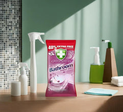 Greenshield Anti-Bac Bathroom Cleaner Wipes – 70 Disinfectant Sheets for Toilet, Basin, Shower & Surfaces | Kills Germs, Removes Limescale & Soap Scum | Fast-Drying, Streak-Free Cleaning for Glass, Tiles & More