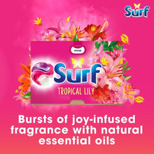 Surf 3 in 1 Laundry Washing Detergent Capsules Bundle Gift Set 2 x 15 Washes Passion Bloom & Tropical Lily Bio Laundry Pods Washing Capsules for Clothes Deep Clean Stain Removal Fresh Floral Scent