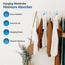 151 Hanging Wardrobe Dehumidifier Bags – 450ml Moisture Absorber for Closets, Cupboards & Drawers – Eliminates Damp, Mould & Mildew – Long-Lasting Moisture Trap for Condensation Control – Freshens & Protects Clothes