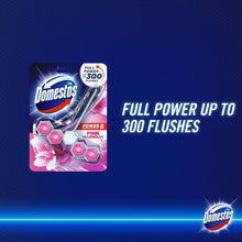 Domestos Power 5 Pink Magnolia Aroma Toilet Cleaner Rim Block – Long-Lasting Freshness, Fights Bad Odours & Limescale | Prevents Bacteria & Keeps Toilet Fresh for Weeks | Citrus Scented Toilet Cleaner