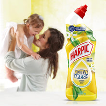 Harpic Active Fresh Cleaning Gel 750ml – Citrus Scent | Powerful Toilet Cleaner | Removes Stains & Limescale | Kills Germs | Fresh & Long-Lasting Fragrance