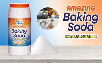 DUZZIT Baking Soda Powder 500g Bottle, Multi Purpose Household Cleaning Powder, Natural Deodoriser, Kitchen Cleaner, Fridge Freshener, Laundry Booster, Carpet Odour Remover, Baking & Home Care Essential