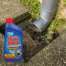 Duzzit Drain Away Outdoor Unblocker 400ml, Outdoor Drain Cleaner, Fast Drain Blockage Remover, Clears Leaves, Dirt, Sludge & Organic Waste, Garden Drain Maintenance Solution