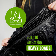 Ecobag 10 Heavy Duty 240L Wheelie Bin Liners – Eco-Friendly, Leak & Tear Resistant Recycling Bags – Super Strong for Kitchen, Garden, Office & Caterers – Black Waste Bags 240 Litre