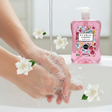 Floral Hand Soap 650ml, Orchid Gardenia Jasmine Magnolia Scented Liquid Hand Wash, Moisturising Handwash, Luxury Bathroom Kitchen Soap, Fresh Floral Fragrance