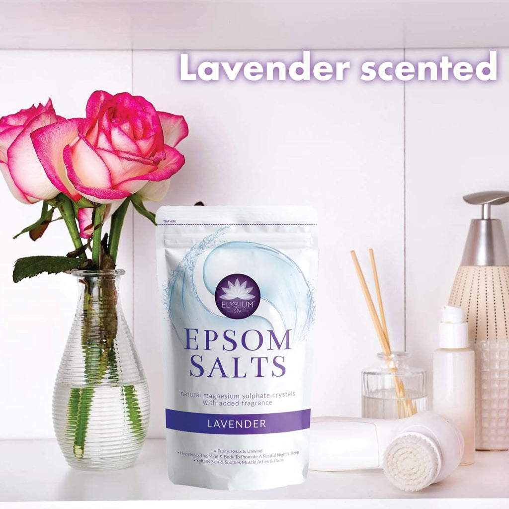 epsom salt for lavender plants Elysium Spa Lavender Epsom Salt 450g – Pure Magnesium Sulfate for Rela – Clever Cart